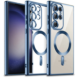 Чoхол до Samsung Galaxy S23 Ultra, MagSafe Hybrid, темно-синій
