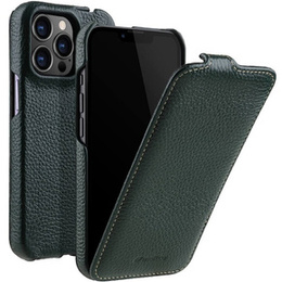 Чохол MELKCO для iPhone 14 Pro, шкіряний, фліп, темно-зелений