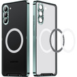 Захисний чохол для камери Samsung Galaxy S23 Plus, CamShield MagSafe, прозорий / зелений