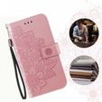 Чохол-книжка для Samsung Galaxy A54 5G, Mandala Flower, рожевий rose gold