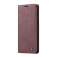 Чехол CASEME для Xiaomi do Redmi Note 9s / 9 Pro, Leather Wallet Case, бордовый