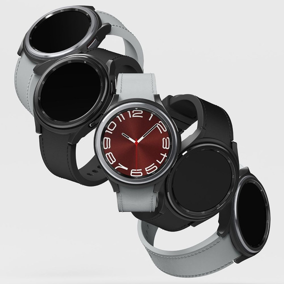 Чехол Ringke для Samsung Galaxy Watch 6 Classic 43mm, Slim, 2-Pack, clear / black