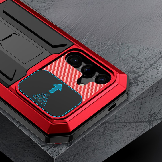 Бронированный чехол для Samsung Galaxy S25, R-JUST, красный