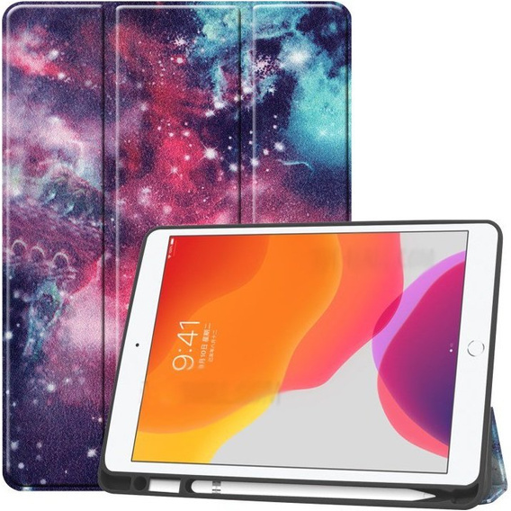 Чехол до iPad 7/8/9 10.2 2019/2020/2021, Smartcase Pen Slot, galactic