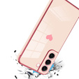 Чехол до Samsung Galaxy S22, Electro heart, розовый rose gold