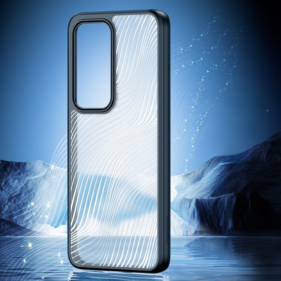Чехол DuxDucis для Oppo Reno 12, Aimo case, прозрачный / черный