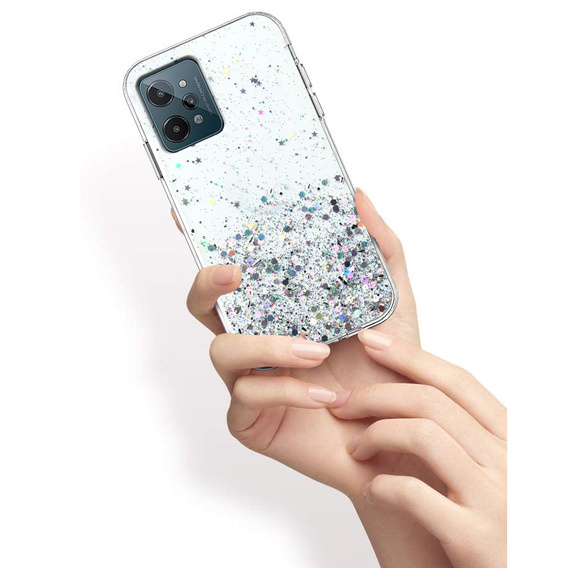 Чoхол до Realme C31, Glittery, прозорий