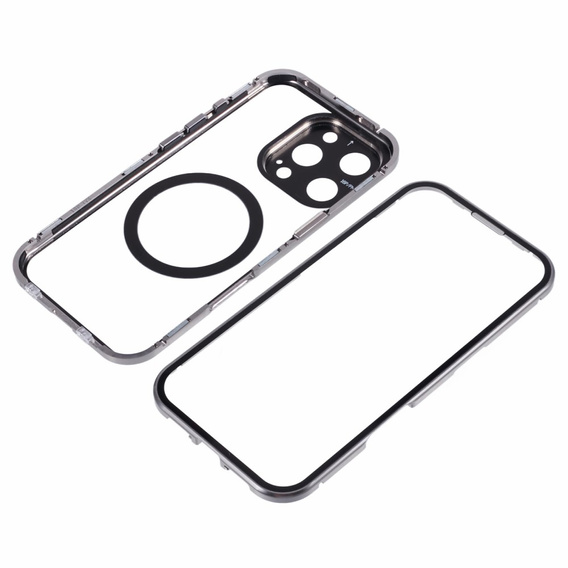 Магнітний чохол Dual Glass MagSafe для iPhone 16 Pro, титан