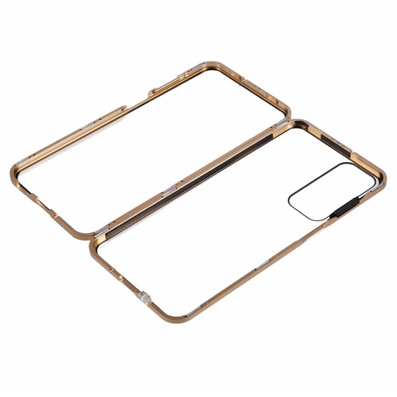 Чохол для Samsung Galaxy A16, Magnetic Dual Glass, золотий