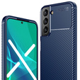 Чoхол до Samsung Galaxy S22+ Plus 5G, Carbon Gel, темно-синій 