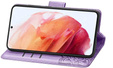Откидной чехол для Motorola Moto E14, Butterfly, фиолетовый