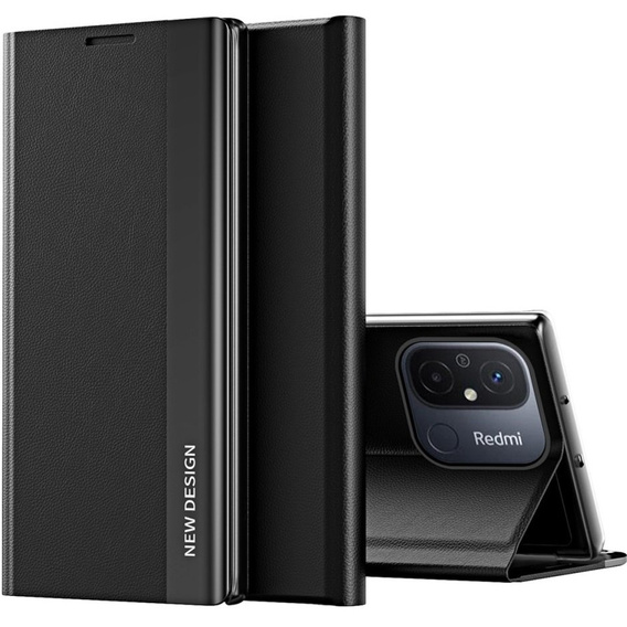 Чохол-книжка для Xiaomi Redmi 12C, Side Magnetic, чорний