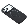 Силиконовый чехол для iPhone 17 Pro Max, для MagSafe, противоударный, черный