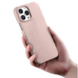 Чохол ERBORD для iPhone 13 Pro, Leather Grain, Pink
