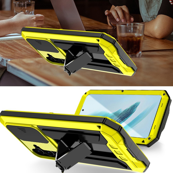 Бронированный чехол для Samsung Galaxy S25+ Plus, R-JUST, жёлтый