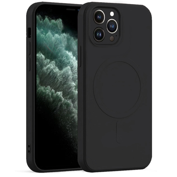 Чехол Silicone до iPhone 11 Pro, MagSafe, Black