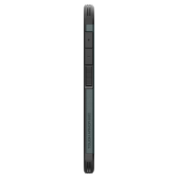 Чехол Spigen для Samsung Galaxy S25, Tough Armor Mag MagSafe, зелёный + закаленное стекло 9H
