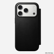 Чехол Nomad для iPhone 17 Pro, современный кожаный фолиант, черный