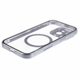 Магнітний чохол Dual Glass MagSafe для iPhone 16 Pro Max, сріблястий