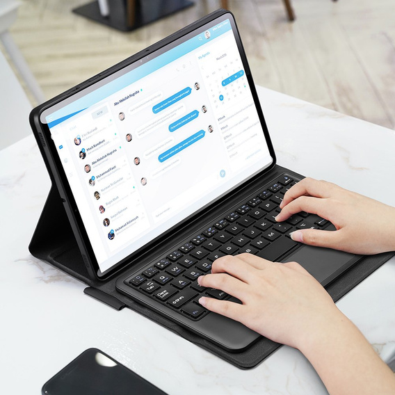 Чехол + клавиатура Samsung Galaxy Tab S7 / S8, Dux Ducis Magnetic Keyboard, чёрный