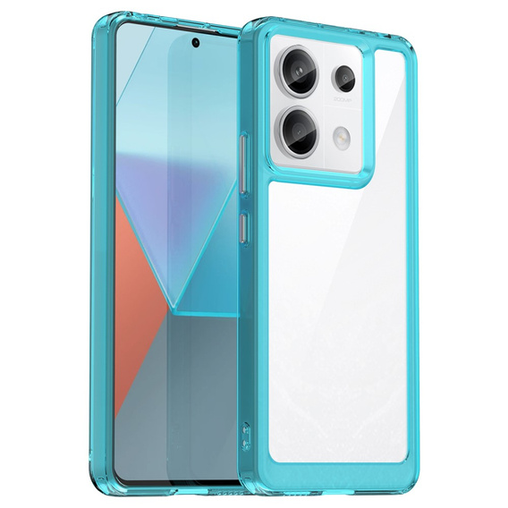 Чoхол до Xiaomi Redmi Note 13 Pro 5G, Fusion Hybrid, прозорий / синій