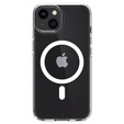 Чехол MagSafe Spigen для iPhone 13 Mini, Ultra Hybrid, белый + 9H закаленное стекло
