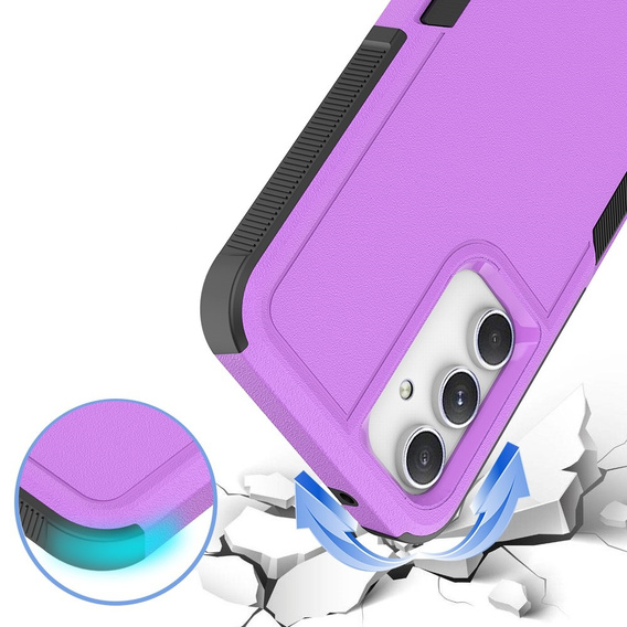 Бронированный чехол для Samsung Galaxy S23 FE, Dual Shockproof, фиолетовый