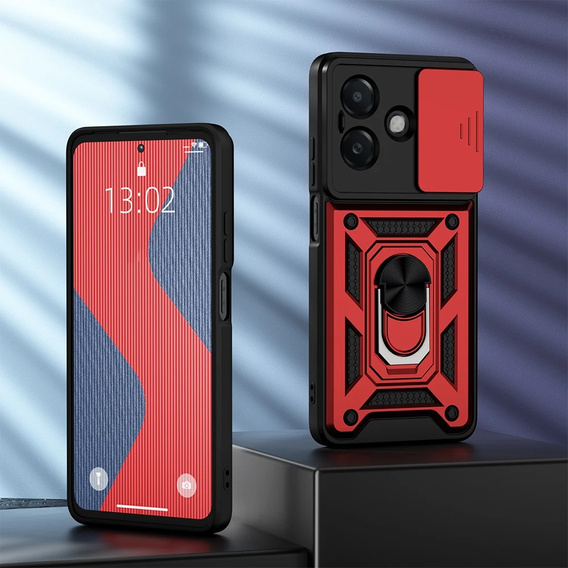 Чохол NOX Camera Slide Oppo A40 / Oppo A40m, CamShield Slide, червоний