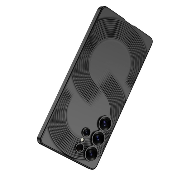 Чехол до Samsung Galaxy S25 Ultra, GKK Leather, чёрный