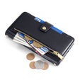Откидной чехол для iPhone 15 Pro, Wallet Zipper Pocket, чёрный