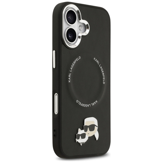 Чехол Karl Lagerfeld Karl & Choupette Heads Pins & Logo MagSafe для iPhone 17