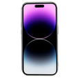 Чохол для iPhone 14 Pro, Electro MagSafe, сріблястий + Скло на екран