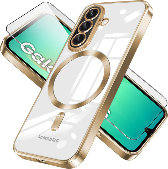 Чохол для Samsung Galaxy A26, Electro MagSafe, золотий + Скло на екран