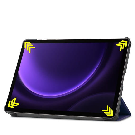 Чехол для Samsung Galaxy Tab S9 FE, Tri-fold, темно-синий