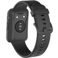Прозорий ремінець з футляром до Huawei Watch Fit, Black