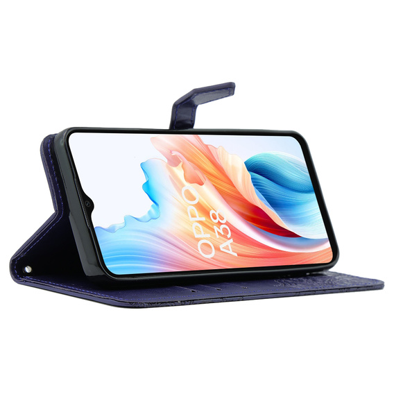 Чохол-книжка для Oppo A38 4G / Oppo A18 4G, Mandala, фіолетовий