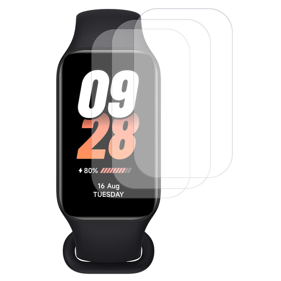 3x Гидрогелевая фольга ERBORD для Xiaomi Smart Mi Band 8 Active