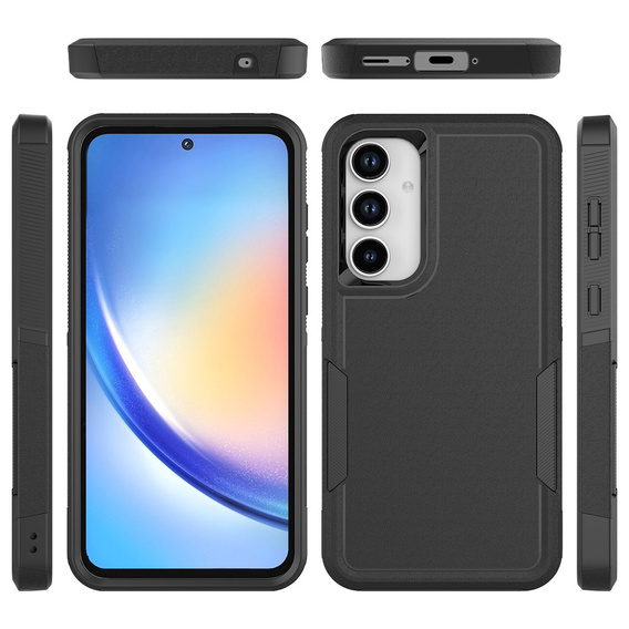 Броньований чохол для Samsung Galaxy A35 5G, Dual Shockproof, чорний
