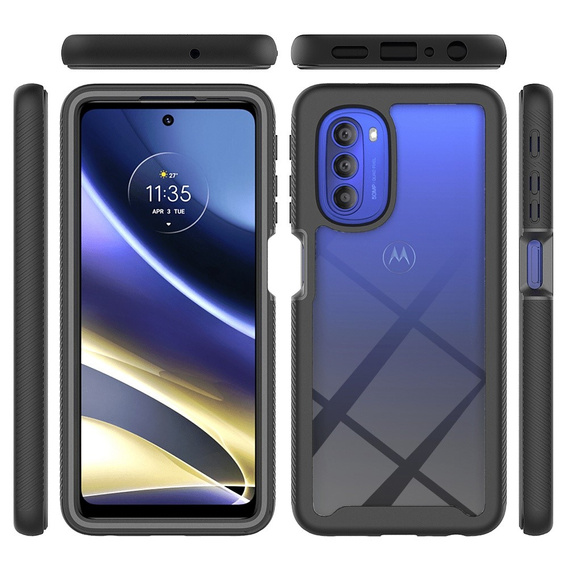 Чoхол Shockproof до Motorola Moto G51 5G, із захисним екраном, м'яти