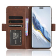 Откидной чехол для Honor Magic 6 Pro 5G, Card Slot, коричневый