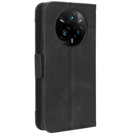 Откидной чехол для Realme 14 Pro+ 5G, Card Slot, чёрный