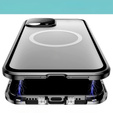 Чехол до iPhone 11 Pro, Magnetic Dual Glass, чёрный