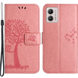 Чохол-книжка для Motorola Moto G53 / G23 / G13, tree, рожевий
