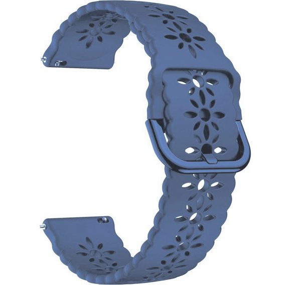 Силиконовый ремешок 22mm Soft Hollowed-out, Blue
