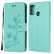 Откидной чехол для Motorola Moto G30 / G10, Butterfly, синий