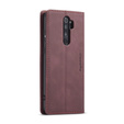 Чехол CASEME для Xiaomi Redmi Note 8 Pro, Leather Wallet Case, красный