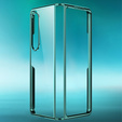 Чехол Electroplating Frame для Samsung Galaxy Z Fold 4 5G, Green