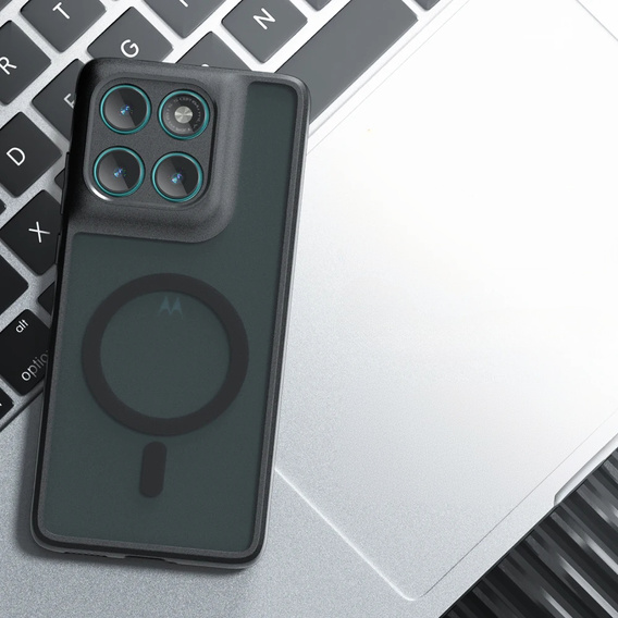 Чохол для Motorola Edge 60 / 60 Fusion, для MagSafe, ERBORD Matt Case, чорний