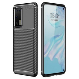 Чoхол до Huawei P40, Carbon Gel, чорний