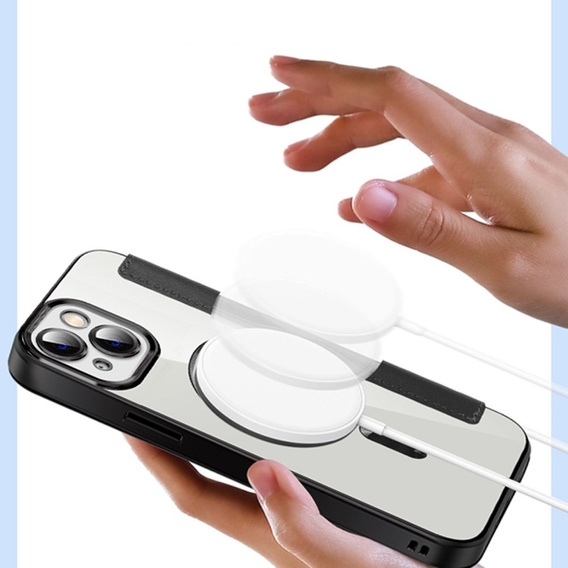 Чохол-книжка для iPhone 13, RFID Wallet MagSafe CamShield, чорний